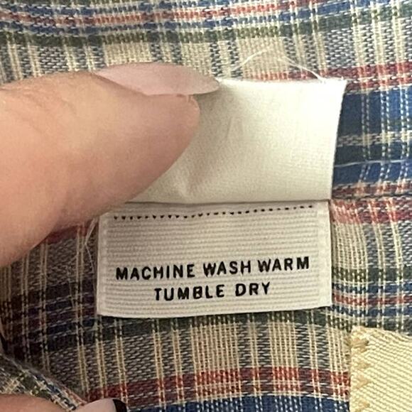 Vtg Dee Cee Mens Plaid Western Shirt 16-1/2 34 Large Pearl Snaps Cowboy Grunge - Picture 6 of 12